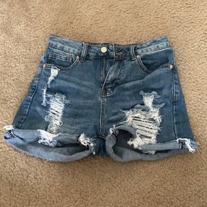 Denim Highwaisted Shorts